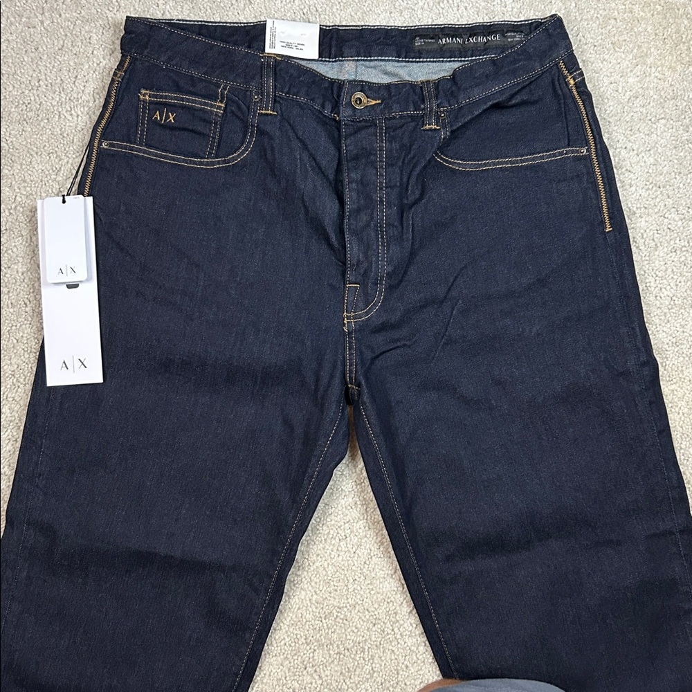 Armani Exchange Loose Tapered Jeans NWT - Picture 5 of 8